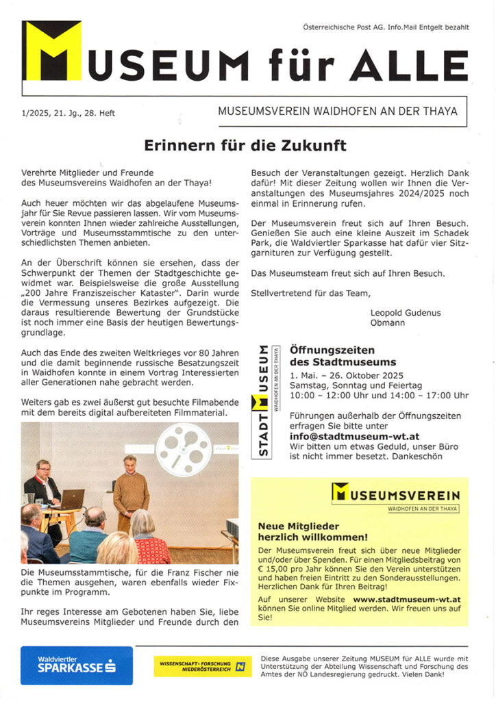 MUSEUM für ALLE 1/2025