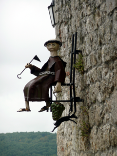 Eingang zum Pilgergarten in Lauzerte