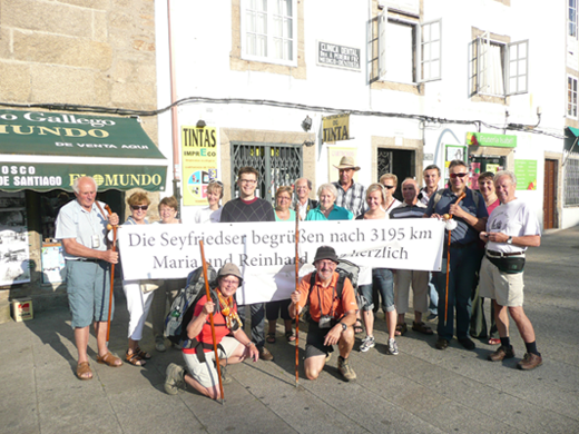 Empfang durch die Seyfriedser