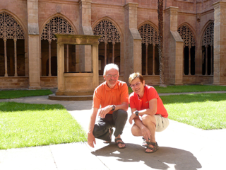 Im Kreuzgang des Klosters Santa Maria la Real in Nájera