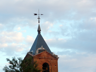 Kirchturm von El Burgo Ranero