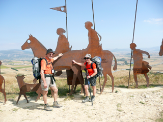 Pilgerzug auf der Alto del Person
